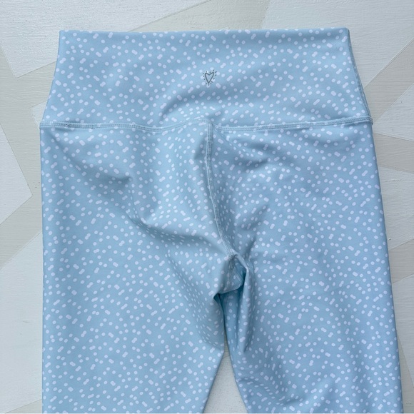 Betsey Johnson 7/8 Polka Dot Leggings Starlite Blue Size M - Picture 7 of 7